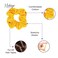 Jumbo Cotton Scrunchie Hair Tie - Yellow