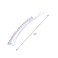 Silver Rhinestone Studded Hair Barette Bobby Pin Clip   4 Count   Pink