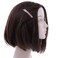 Silver Rhinestone Studded Hair Barette Bobby Pin Clip   4 Count   Pink