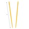 Set of Wooden Hair Sticks With Chinese Dragon Chopsticks Yellow