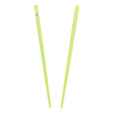 Set of Wooden Hair Sticks With Chinese Dragon Chopsticks - Green