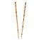 Set of 2 Hair Sticks with 3 Diamonds Chopsticks - Tortoise Shell