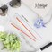 Set of 2 Hair Sticks with 3 Diamonds Chopsticks - Orange