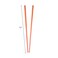 Set of 2 Hair Sticks with 3 Diamonds Chopsticks - Orange