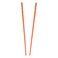 Set of 2 Hair Sticks with 3 Diamonds Chopsticks - Orange