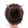 Set of Two Wooden Animal Print Hair Sticks for Women 7.25 inches Long - Black