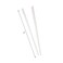 2 Hair Sticks Solid Straight Chopsticks - White