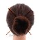 Women's 2 Hair Sticks Solid Straight Chopsticks 7.5 inches Long - Tortoise