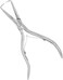Clamp Pliers Needle 3pcs Tool Kit for Micro Ring Link Bead Human Hair Extensions, Polished Steel