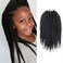 Senegalese Twist Crochet Hair 8 Inch Havana Twist Crochet Hair Pre Looped Jumbo Crochet Braids for Black Women 7 Packs Short Cuban Twist Hair Kinky Twists Braiding Hair (Black)