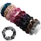 KINGMAS 10 Pcs Hair Ties Velvet Scrunchies, Elastic Flannelette Hair Bands Scrunchy Hair Ropes Women Hair Accessories