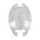 6.5 Inch Interlocking Banana Hair Clip - Set of 3 - Clear
