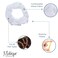 Velvet Solid Scrunchies - Set of 2-White