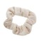 Velvet Solid Scrunchies - Set of 2-Tan