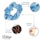 Velvet Solid Scrunchies - Set of 2 - Light Blue