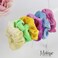 Motique Accessories Velvet Solid Scrunchies - Set of 2 - Black