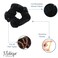 Motique Accessories Velvet Solid Scrunchies - Set of 2 - Black