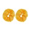 Velvet Solid Scrunchies - Set of 2 - Yellow