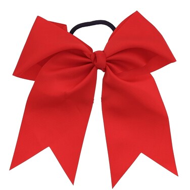 Jumbo Bow Pony with Tails (Red)