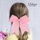Jumbo Bow Pony with Tails (Light Pink)