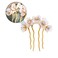 Beaupretty 2 Pieces Jade Flower Hair Women Girls Hair Stick Chinese Retro Chignon Pin Hair Chopsticks Hair Styling Accessories(White)