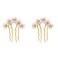 Beaupretty 2 Pieces Jade Flower Hair Women Girls Hair Stick Chinese Retro Chignon Pin Hair Chopsticks Hair Styling Accessories(White)