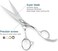 6" Professional Hair Scissors Set Hair Cutting Shears Barber Scissors Japan 440C Barber Hair Thinning Scissors Convex Edge Kinsaro