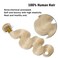 Benehair Human Hair Bundles - 20 Inch Brazilian Body Wave Weave - Platinum Blonde - Sew In Hair Extensions - Real Human Hair - Wavy Curly Bundles #60 - 100g