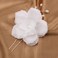 Beautiful White Camellia Pearl Hair Fork Wedding Bride Women's Accessories