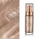 Body Shimmer Oil, Waterproof Long Lasting Moisturizing Bronze Body Luminizer Glow For Face &amp; Body, Liquid Illuminator Body Highlighter 1oz/Jars, Makeup Brush Include (Rose Gold #01)