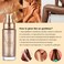 Body Shimmer Oil, Waterproof Long Lasting Moisturizing Bronze Body Luminizer Glow For Face &amp; Body, Liquid Illuminator Body Highlighter 1oz/Jars, Makeup Brush Include (Rose Gold #01)