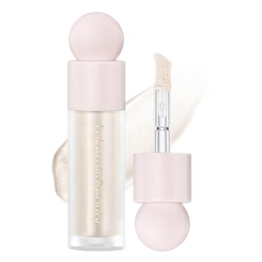 Mysense Liquid Highlighter Makeup, Natural Glow Face Highlighter Stick, Silky Smooth Light Liquid Luminizer, Long Lasting Shimmering Face Illuminator Make up, #01 Moonlight White