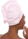 TexereSilk Women's Spa Towel &amp; Head Wrap Set - Modal &amp; Organic Cotton Blend (Barely Pink, 2X/3X)
