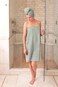 TexereSilk Women's Spa Towel &amp; Head Wrap Set - Modal &amp; Organic Cotton Blend (Barely Pink, 2X/3X)