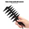 Men's Comb,Double Sided Wide Tooth Hair Comb for Hairdressing, Retro Hair Styling Comb (Black)