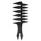 Men's Comb,Double Sided Wide Tooth Hair Comb for Hairdressing, Retro Hair Styling Comb (Black)