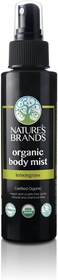 Nature's Brands Herbal Choice Mari Organic Body Mist, Lemongrass; 4floz BPA-Free Plastic