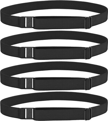 Hipsy Women's Wide Elastic &amp; Adjustable Running Headband Multi 4-Pack