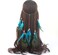 Gangel Turquoise Hippie Indian Headpiece with Peacock Feather Tassel Hemp Rope for Festival - Blue Feather Hairband Women's Hair Accessories