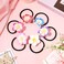 Beaupretty 12 Pieces Plumeria Hair Ties Plumeria Hair Ropes Hawaiian Flower Hair Ties Elastic Hair Bands for Women and Girls
