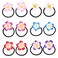 Beaupretty 12 Pieces Plumeria Hair Ties Plumeria Hair Ropes Hawaiian Flower Hair Ties Elastic Hair Bands for Women and Girls
