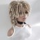 Dreadlock Wigs for Women and Men, Short Braided Wig Ombre Blonde Color Afro Curly Twist Braiding Crochet Wigs Glueless Synthetic Heat Resistant Hair Wig (T27/613)