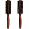 Round Boar Bristle Hair Brush with Wooden Handle Ideal for Styling Medium to Long Hair Thick, Fine, Curly, Or Straight Hair, Enhances Volume and Shine, Brown