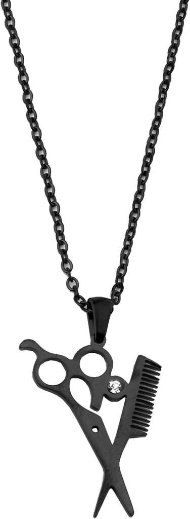 Scissors and Comb Necklace Hairdresser Gift Salon Owner Barber Hair Stylist Jewelry