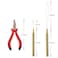 Hair Extensions Tool Kits Hair Extension Pliers Pulling Hook Needle Loop Threader 500 Pcs Micro Silicone Rings Hair Beads for Hair Styling Accessory (Brown)