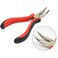 Hair Extensions Tool Kits Hair Extension Pliers Pulling Hook Needle Loop Threader 500 Pcs Micro Silicone Rings Hair Beads for Hair Styling Accessory (Brown)