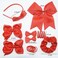 21 Pcs School Uniform Hair Accessories Grosgrain Ribbon Hair Bows Hair Clips Headband Hair Ties Ponytail Holders for Little Teen Girls Navy Blue