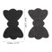 VOCOSTE 2pcs Hair Fixed Pads, Bow Shape Magic Paste Fringe Hair Bang Patch, for Girls Women, Black