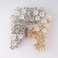 Chic Vintage Alloy Fancy Hair Claw Jaw Clips Pins - Women Rhinestone Crystal No-slip Hair Catch Clamp Hair Clips Hair Updo Grip Hair Accessories