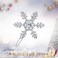 EVER FAITH Women's Snowflake Head Piece Clear Rhinestone Crystal Wedding Bride Hair Clip Silver-Tone